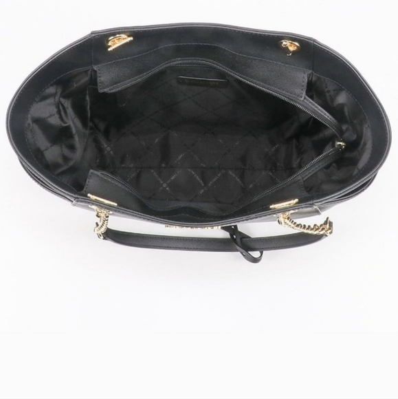 Michael kors jet set travel black leather shoulder bag purse NWT $558 retail - Picture 5 of 8